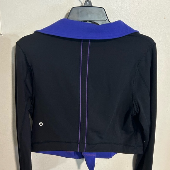 RARE Lululemon Principle Jacket Sz 10 In Black/Bold Blue. - Picture 3 of 4